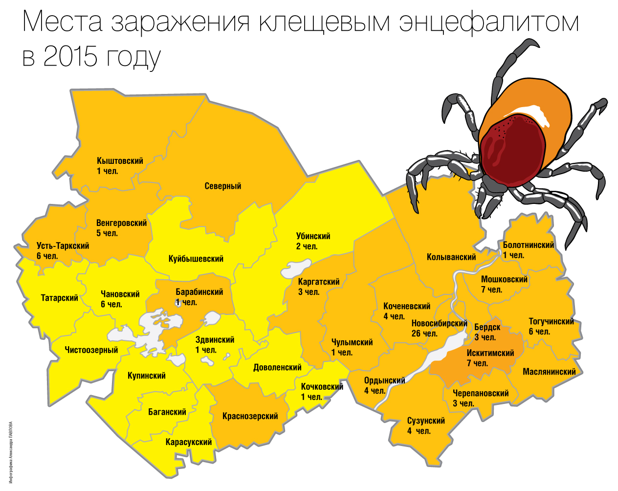 Карта энцефалитных клещей крым