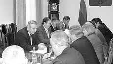 Во время встречи в резиденции полпреда президента в СФО.