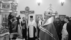 Церемония освящения часовни Георгия Победоносца.