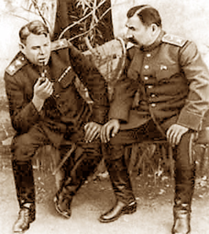 Василевский и Буденный в Донбассе. 1943 г.