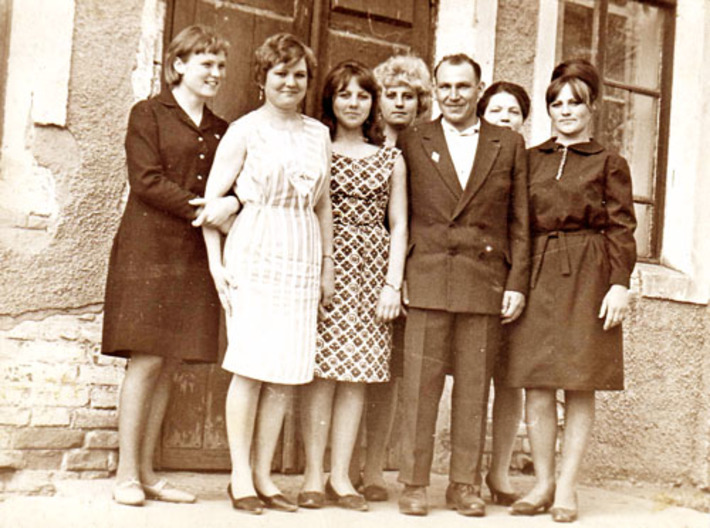 Первые выпускники Александра Сергеевича, 1966 год.