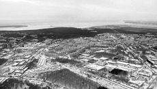 Так выглядит Академгородок  из иллюминатора вертолёта. Фото Михаила ПЕРМИНА