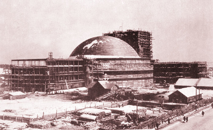 Строительство театра. 1933 год. Фото из архива театра