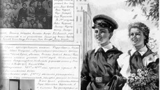 В школе часто устраивали вечера танцев, которые разучивали вместе с учителем. Но большинство ребят танцевали плохо, зато любили читать стихи и петь. Фото из материалов музея школы