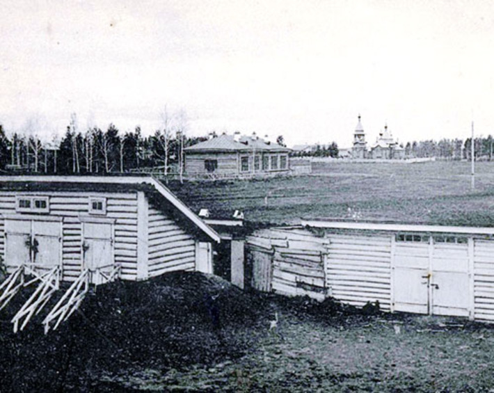 Дореволюционный вид на станцию Татарская