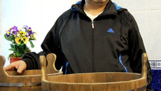 Юрий Кравцов доволен баней. Фото Николая ЦАРЕВА