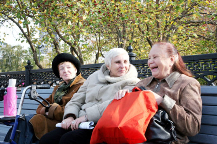 Быть счастливым  в преклонные годы. Фото Михаила ПЕРМИНА