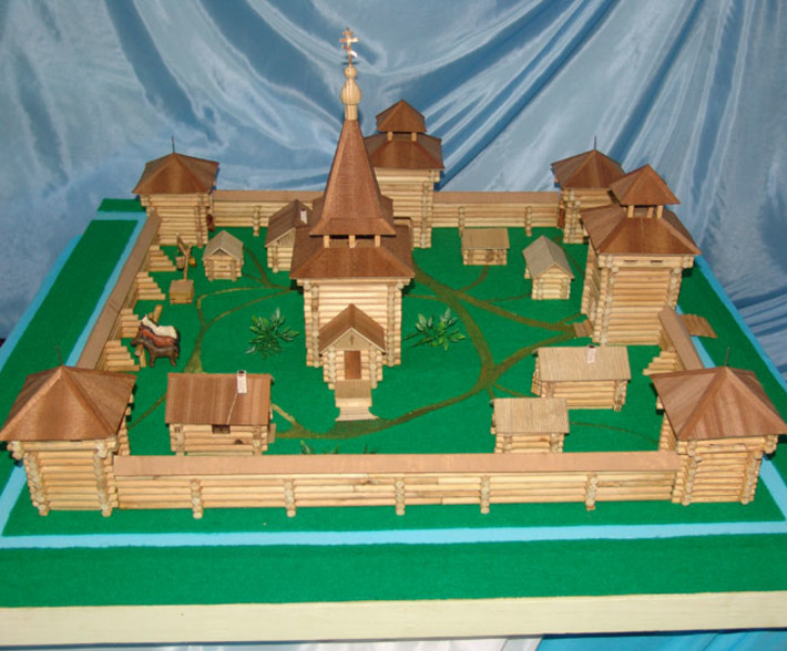 Макет Чаусского острога. Фото с сайта www.nso.ru