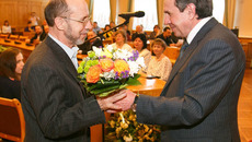 Получая награды, новосибирцы благодарили родителей, наставников и коллег. Фото Аркадия УВАРОВА