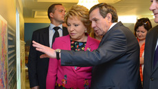 Владимир Городецкий рассказал главе СФ Валентине Матвиенко об особенностях Новосибирской агломерации.