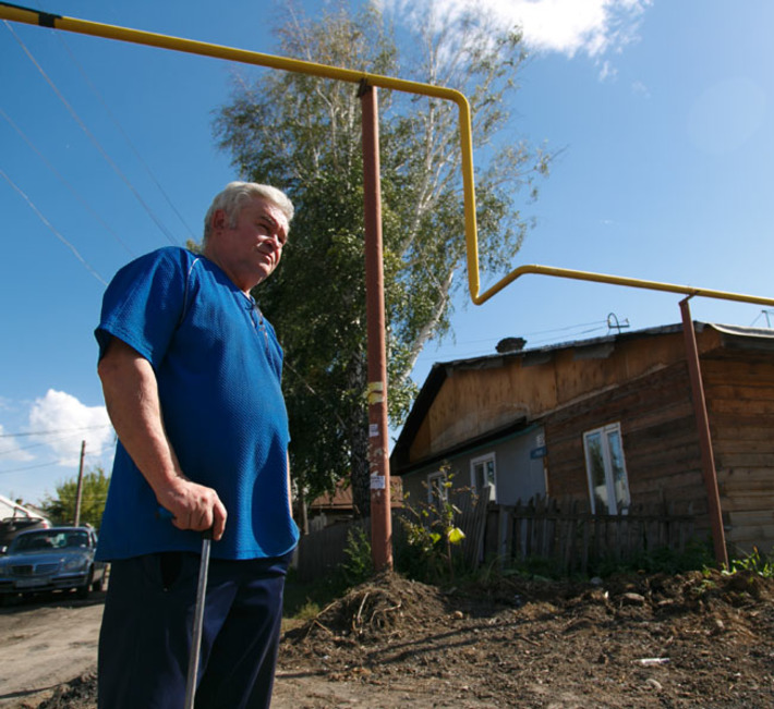 Пуск газа — настоящая «революция» в сельской жизни. Фото Аркадия УВАРОВА