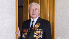 Василий Григорьевич Голоскоков — профессор, кандидат экономических наук. Бывший малолетний узник концлагеря, он является участником Великой Отечественной войны. Фото: Андрей Заржецкий