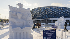 Сейчас выставка снежных работ в парке «Арена» открыта для свободного посещения. Фото: Андрей Заржецкий