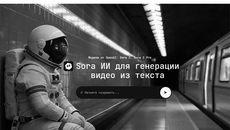Скриншот сайта https://chadgpt.ru/sora