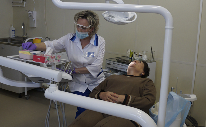 Кабинеты оснащены современным оборудованием, которое позволяет оказывать пациентам медпомощь на высококачественном уровне.  В период тестового режима отделение ежедневно посещали около 250  человек. Фото: Елена Иванова