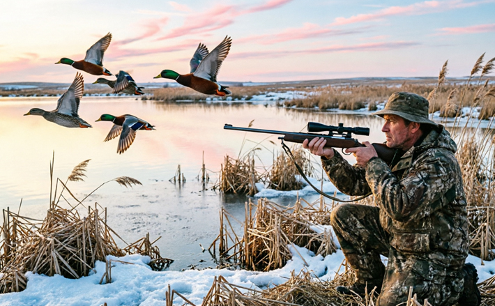 В Новосибирской области зарегистрировано более 140 тысяч единиц гражданского оружия, владельцами которого являются почти 70 тысяч человек. Такие данные приводит региональное управление Росгвардии. Однако жители региона все чаще отказываются от продления лицензий, что связано со снижением интереса к охоте и ростом связанных с этим расходов. Изображение сгенерировано нейросетью Qwen3,5-Plus