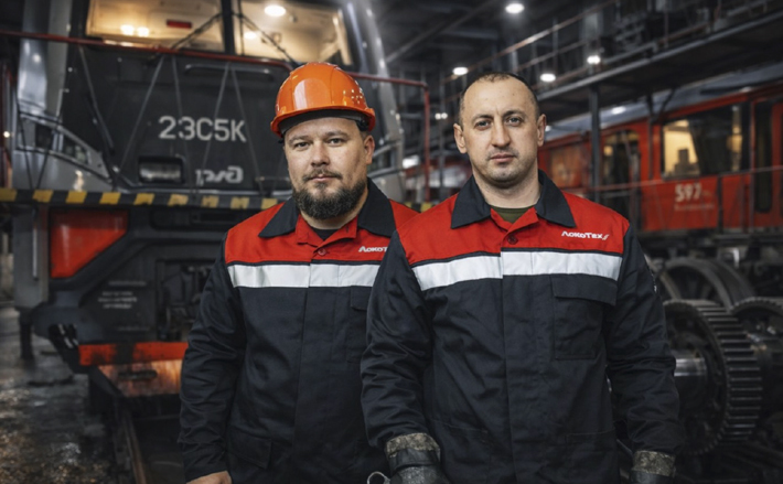 Работники сервисного локомотивного депо Карасук Западно-Сибирского филиала ООО «ЛокоТех-Сервис». Фото: Наталья Кузнецова